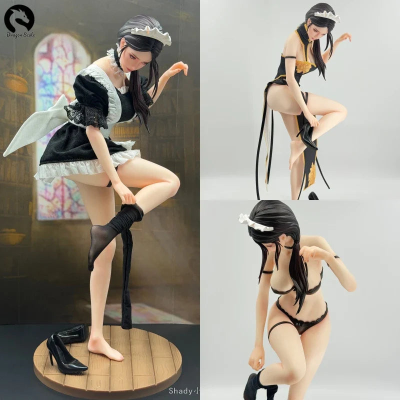 New In Stock Original She is real Bearpanda × Lou LL 1/6 Maid Ultra Realistic Figure Beautiful Girl Model Toys Ornament