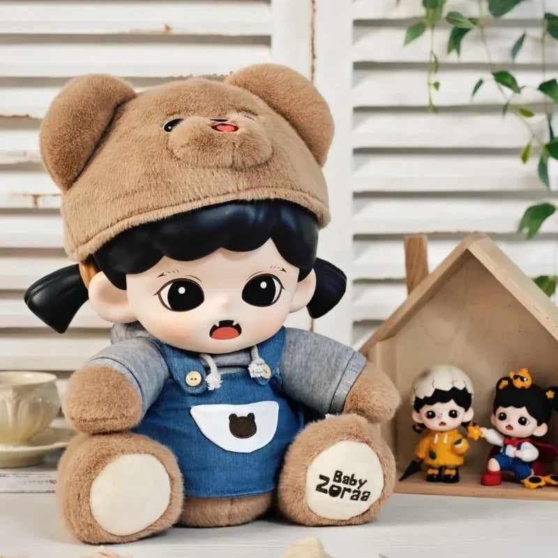 Genuine Zoraa latte bear Vinyl Face Big Doll Kawaii Collection Figure Model Cartoon Decor Toys Surprise Adult Kids Birthday Gift