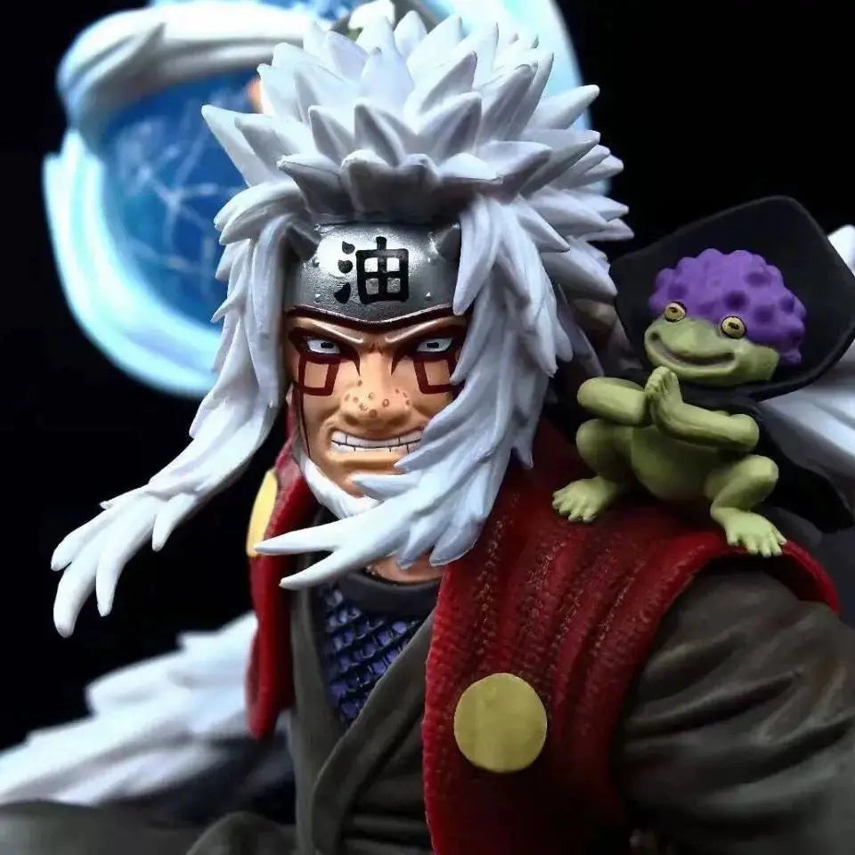 39cm New Naruto Anime Figure Jiraiya Peripheral PVC Model Premium Version Scene Statue Desktop Ornaments Birthday Gifts Toys