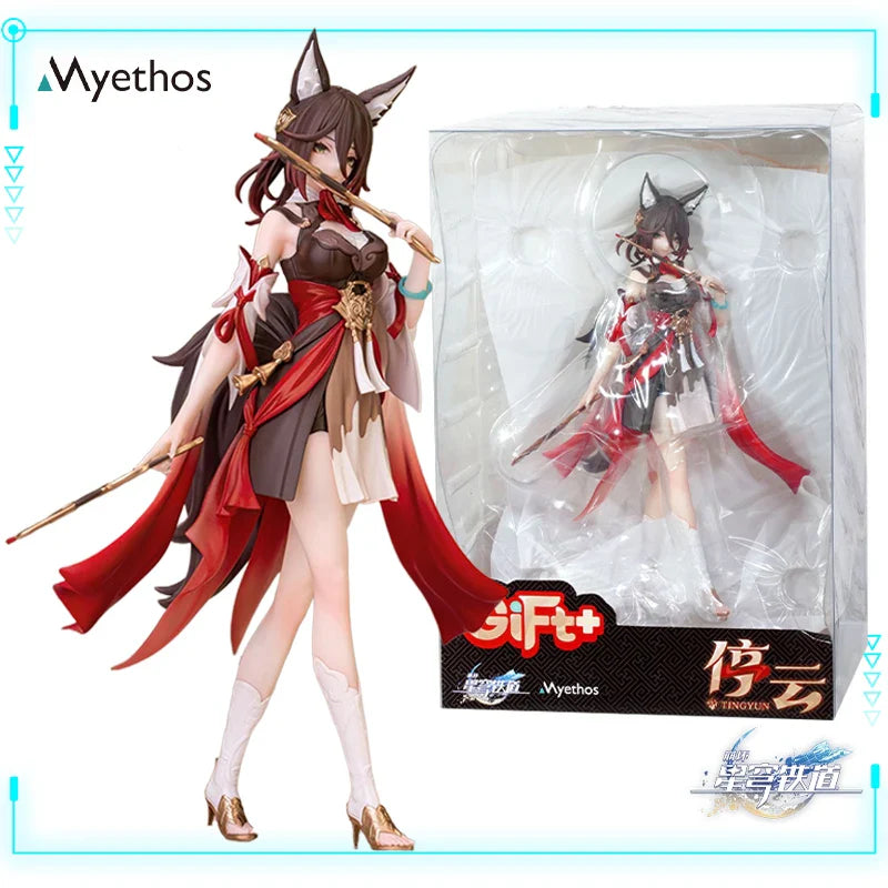 Myethos Original Genuine miHoYo Honkai: Star Rail Tingyun Fox Girl Gift+ 1/10 Model 17.5cm Collections Toy Figures Birthday Gift