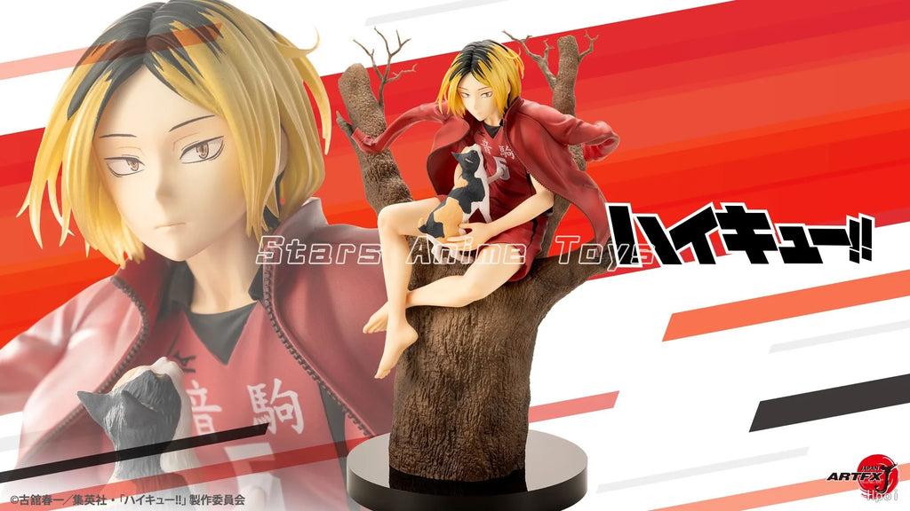 Original Kotobukiya ARTFX J Haikyuu!! Kozume Kenma Animation Figure Collection Ornaments Model Toy