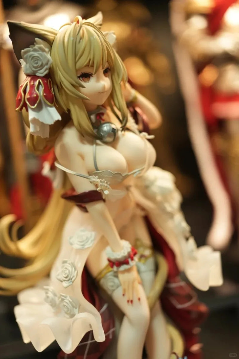 Original Union Creative Figures Dress Girl Cat Lady Neko Figures Anime Model Pvc 25cm Decoration Collectible Doll Statuette Gift