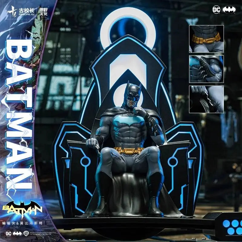 DC Batman Mobius Chair Alloy Model GK Figure Ornament Toys