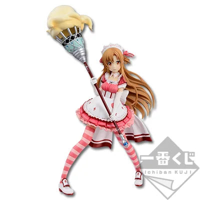 BANDAI Ichiban Kuji Sword Art Online Yuuki Asuna Maid Ver.Figure Prize Action Figure Model Desktop Decoration