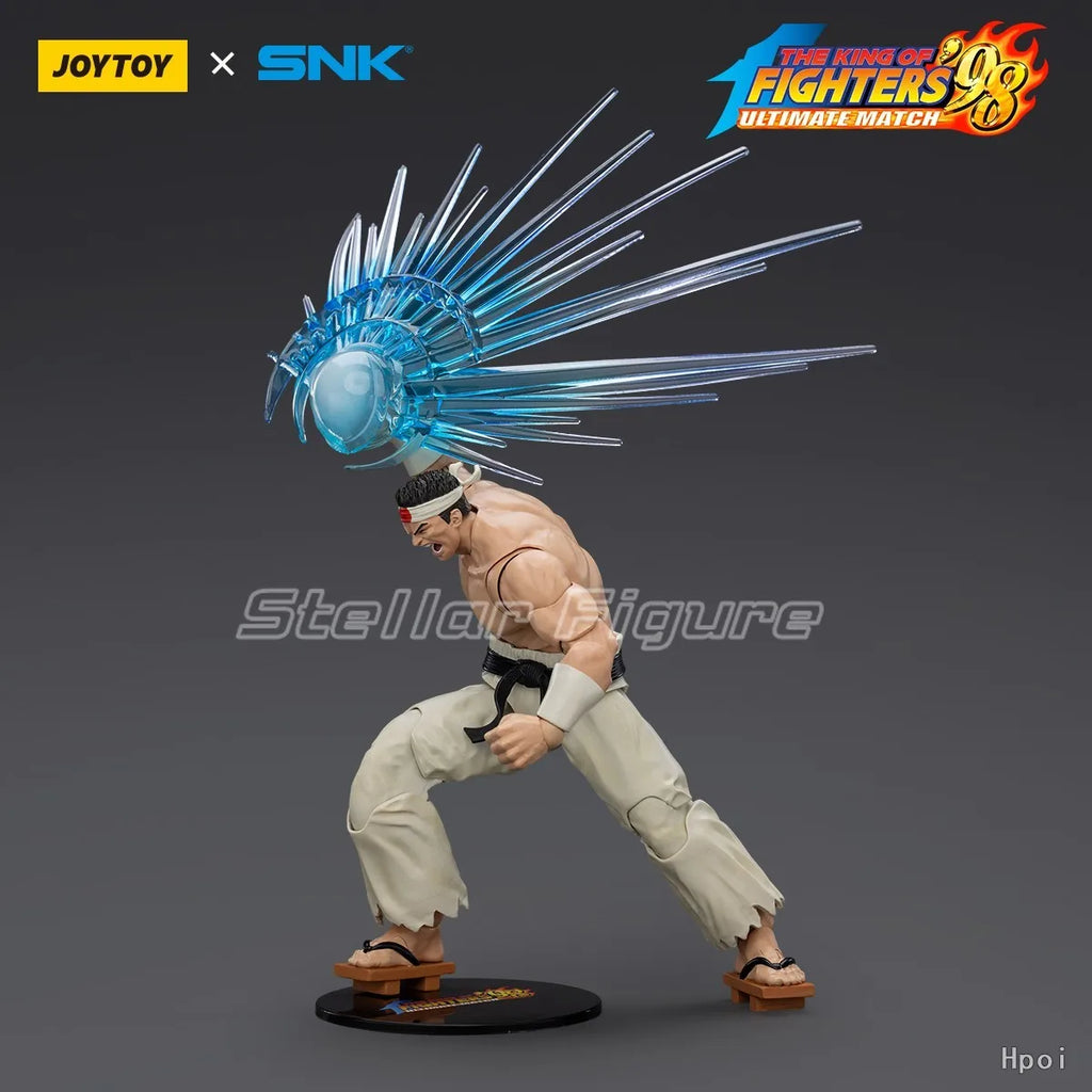 【SF】JOYTOY 1/18 Action Figures KOF 98UM Hero Team Kyo Kusanagi Goro Daimon Benimaru Nikaido 3PCS Model Toys Gifts Collection