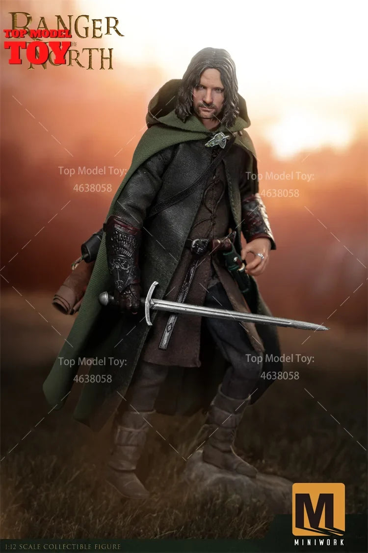 Miniwork MW-001 1/12 Scale Male Soldier Game Character Rangers Of The North Full Set 6'' Action Figures Model for Collection