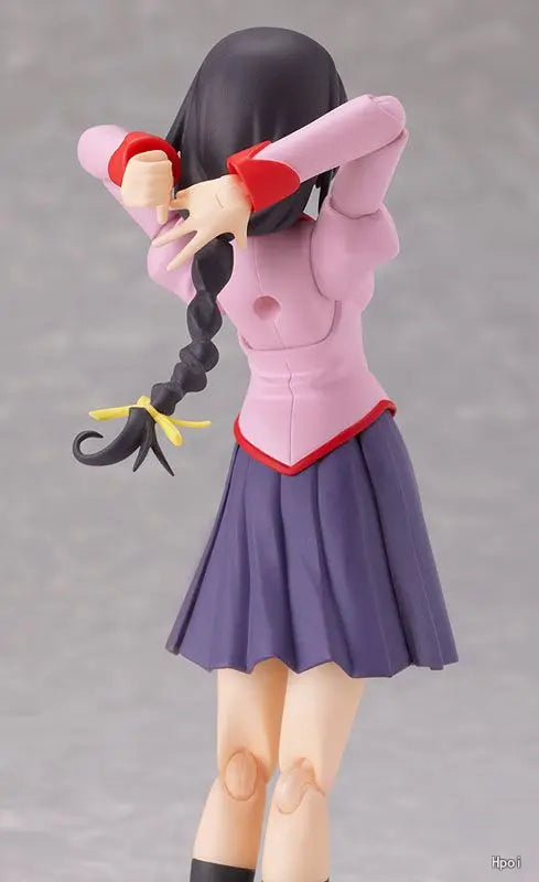 Original Max Factory Figma #147 Bakemonogatari Hanekawa Tsubasa Anime Figure Model Toy Gift Collection