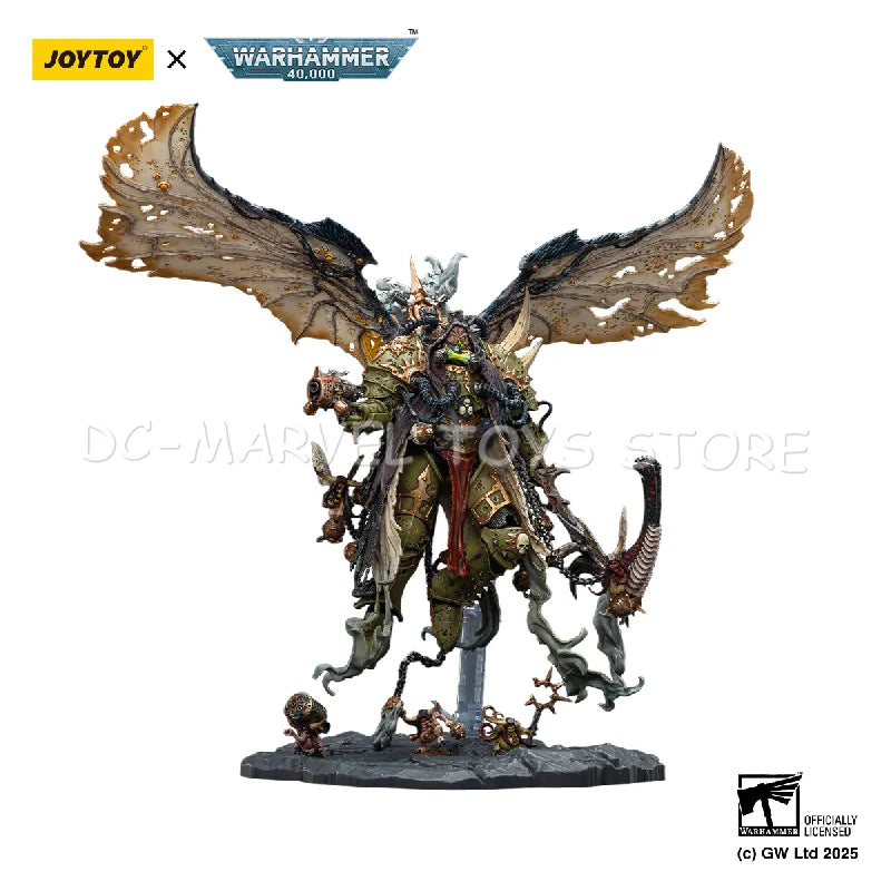 JOYTOY 1/18 Mortarion Daemon Primarch Of Nurgle With Ancient Weapons The Lantern And Silence Action Figure Gift Toys