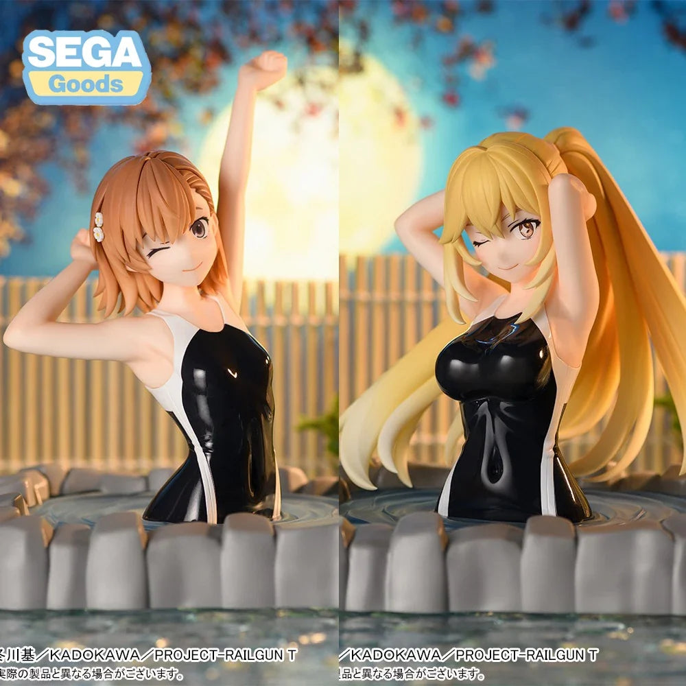 Original Genuine SEGA Thermae Yu~topia Misaka Mikoto Shokuhou Misaki Action Figure (To Aru Kagaku no Railgun T) Anime Model Toys