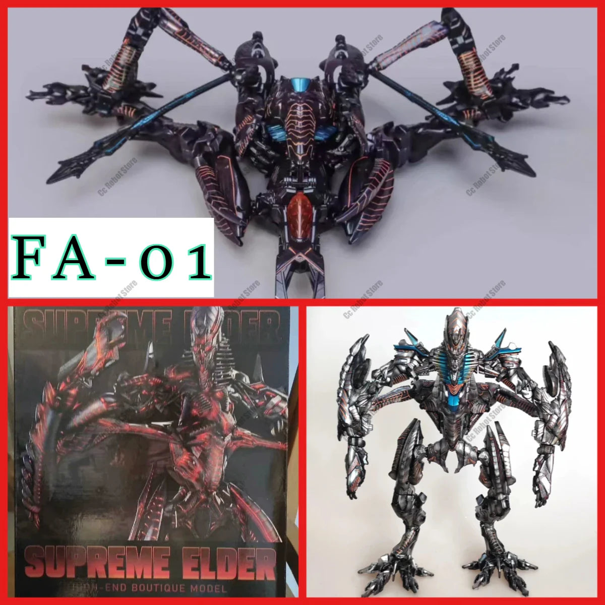 Original Heißverkäufliches Spielzeug DIY Handbemalt Custom Repaint BMB FA-01 FA01 Fallen Vergrößerte Version Extra-Großer Film-Action-Roboter