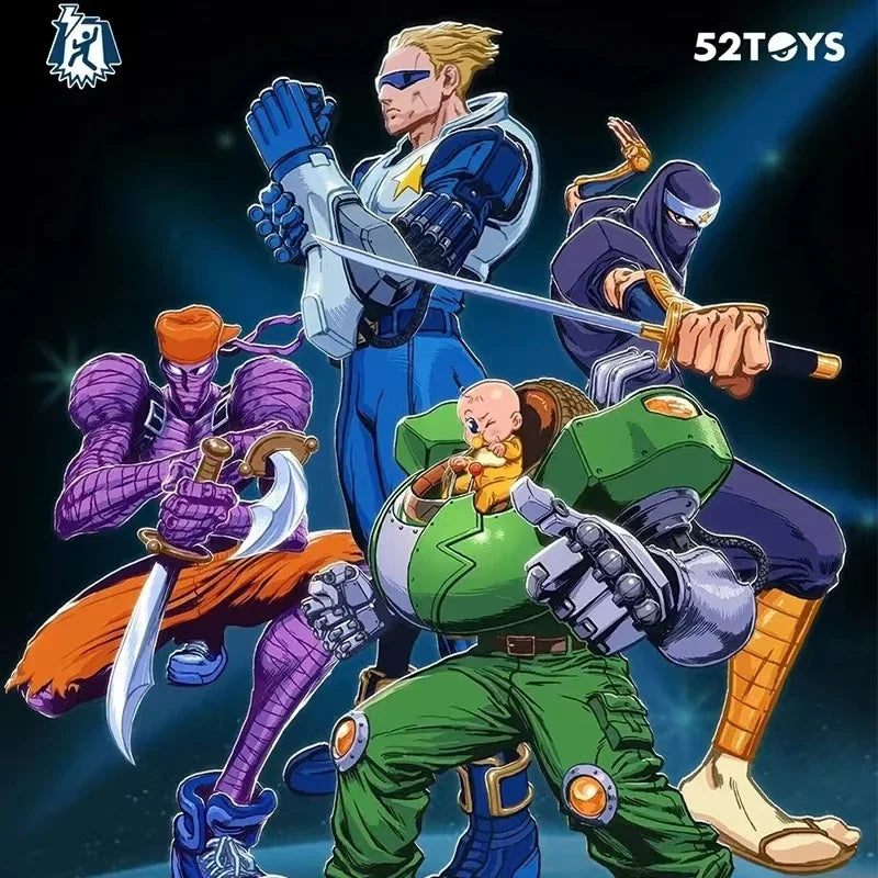 In Stock 52TOYS CAPCOM Captain Commando Figure Mack The Knife Ginzu The Ninja Baby Head Action Figure Collectible Statue Model