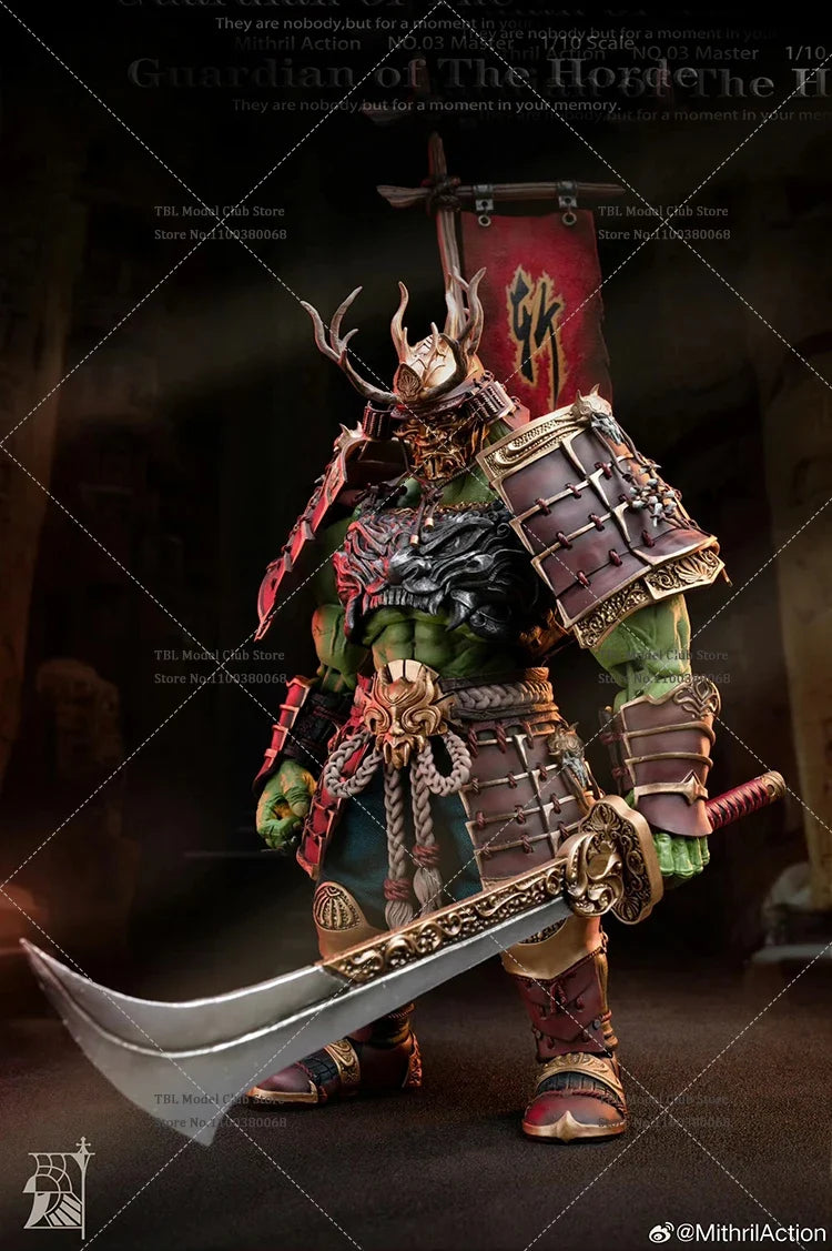 In Stock Original Mithril Action 1/10 Scale WOW Barbarian Orcs Sword Saint Samurai Full Set Soldier Action Figure Doll