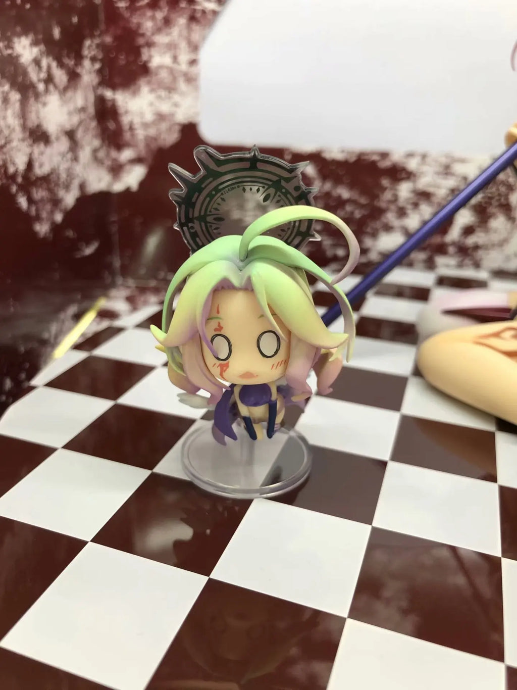 13cm No Game No Life: Zero Azriel Shiro Jibril 1/7 Great War Ver. Phat Anime PVC Action Figure Toy Game Collectible Model Doll