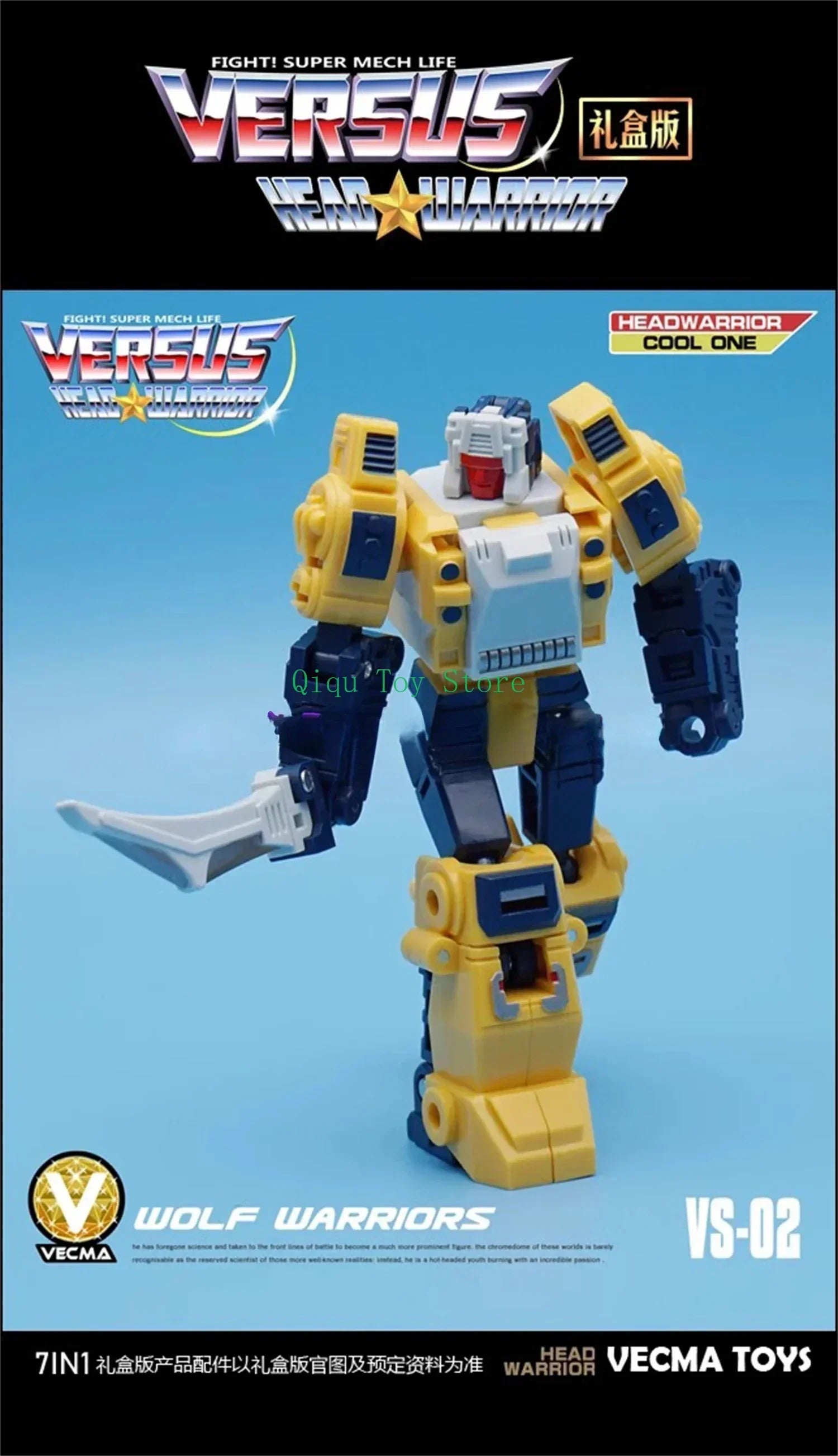 In Stock  Toys MFT HEAD WERRIOR Principal HEADMASTERS 7 Pieces/set Action Figure Toy Collection Gift