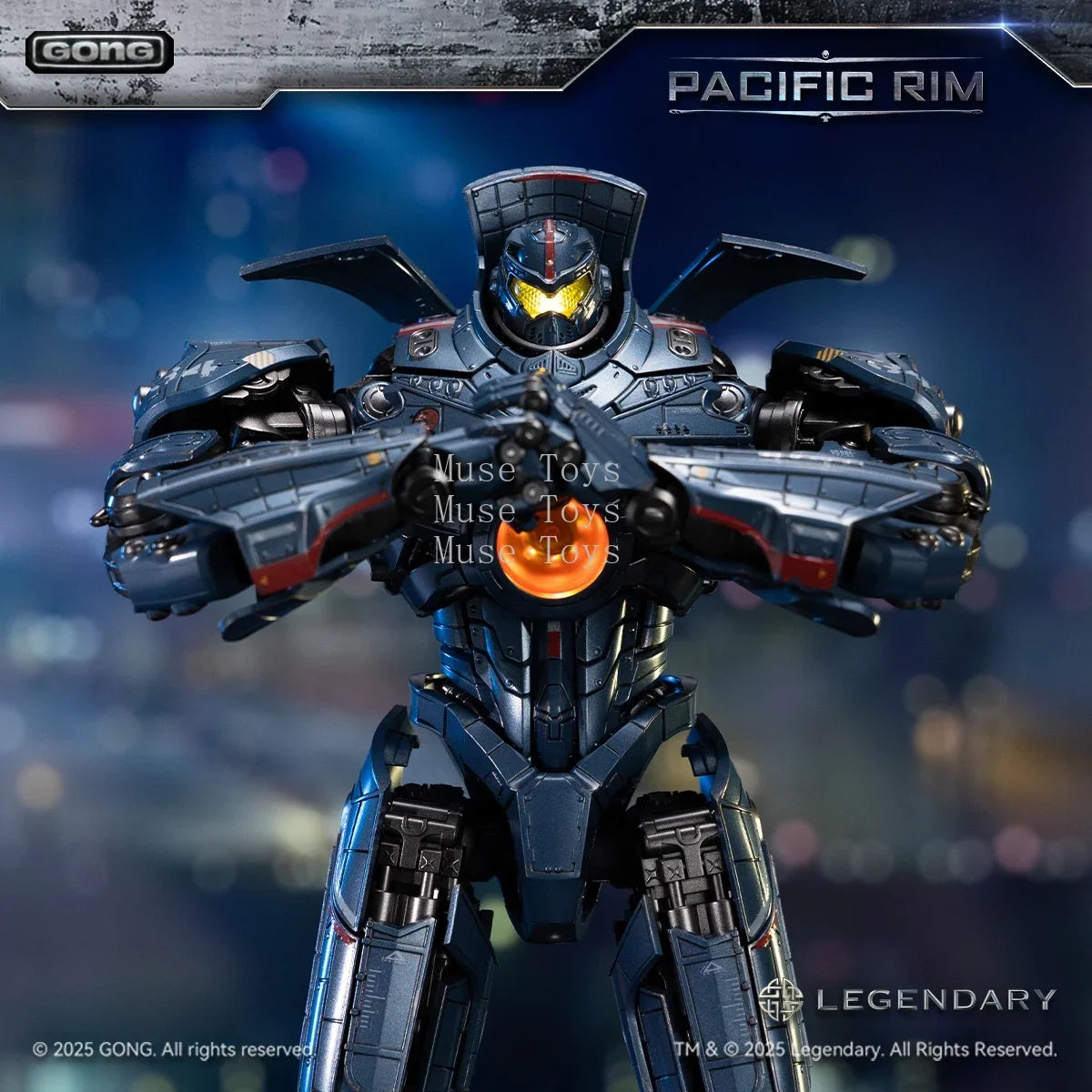 【 In stock 】GONG Pacific Rim Gipsy Danger 25CM 10-inch Alloy Action Figures Toy Gift Collection