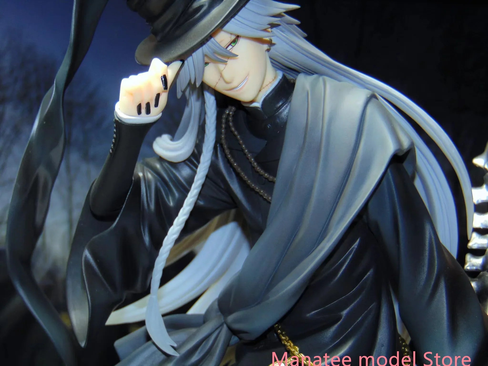 100% Original:Black Butler Book of Circus Funeral House PVC Action Figure Anime Figure Model Toys Figure Collection Doll Gift