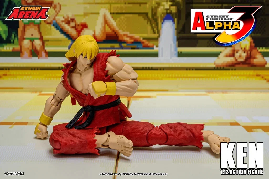 Street Fighter Alpha 3 Ken Master Action Figure by Storm Toys in Stock Competitive Figurine Collection Statue Ornament for Fans