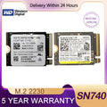 WD SN740 1TB 2TB 512GB 256GB M.2 SSD 2230 NVMe PCIe Gen 4x4 3x4 SSD For Microsoft Surface ProX Steam Deck ROG ally