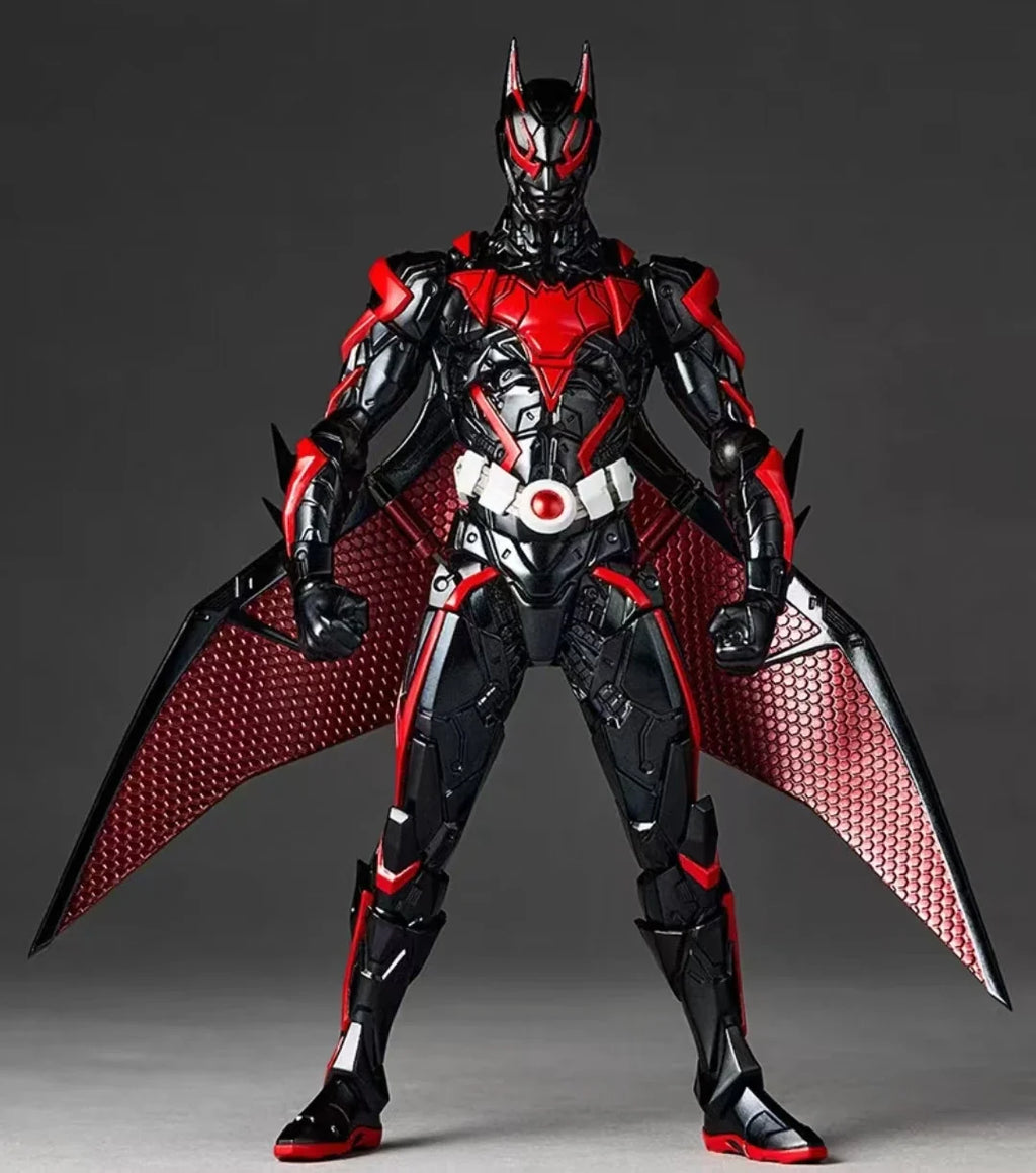 In Stock KAIYODO Future Bat Amazing Yamaguchi Red and Black Color Scheme Movable Wings Puppet Anime Action Figures Model