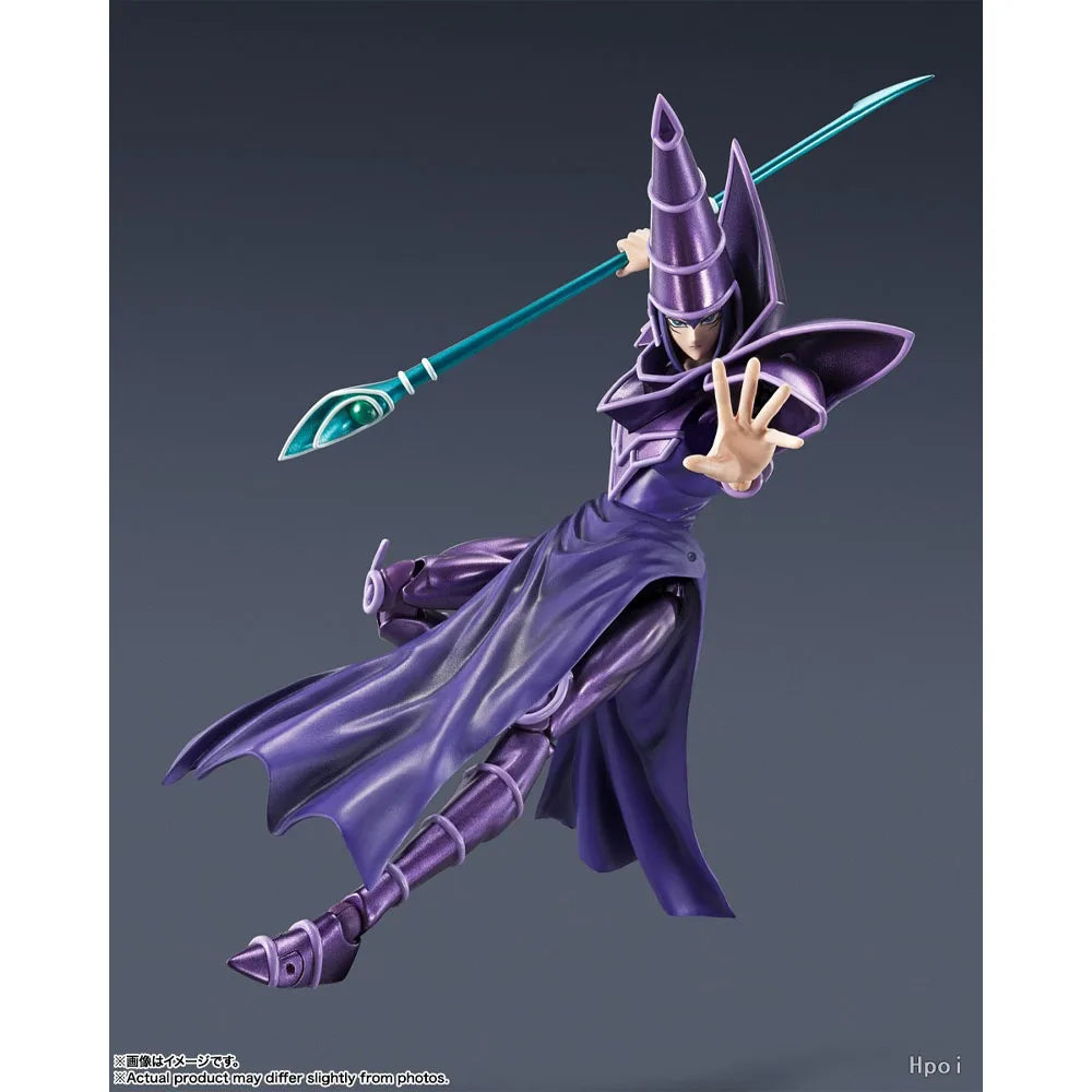 100% Authentic In Stock Original Bandai Yu-Gi-Oh!: S.H.MonsterArts Dark Magician Anime Action Figure Collection Model
