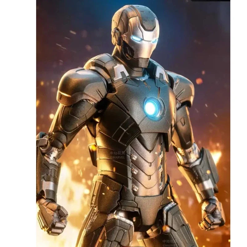 Marvel Original Zd Toys 1/10 Ratio 18cm The Avengers Iron Man Mrak 27 Mrak 14 Mark 11 Action Figure Garage Kit Toys Boy'S Gifts