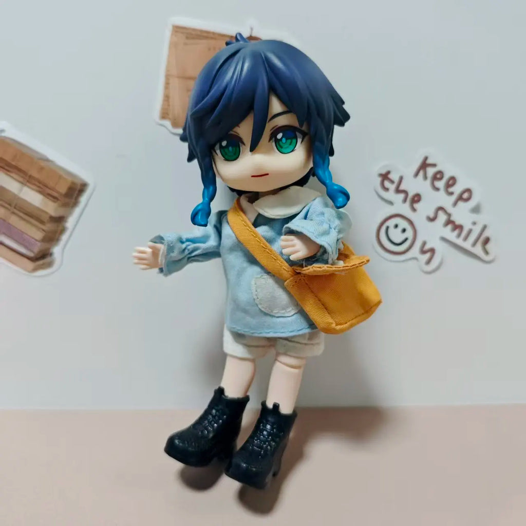 Ob11 1/12 Genshin Impact Anime Venti BJD Model Doll Action Figure Model Figurine Decoration Toys Green Suit Toys