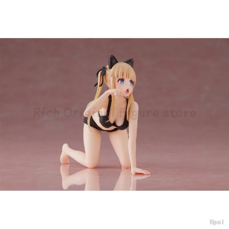 TAiTO Saekano: How To Raise A Boring Girlfriend Kato Megumi ~Cat Home Clothes~ Anime Girl Figures Kneeling Swimsuit Models