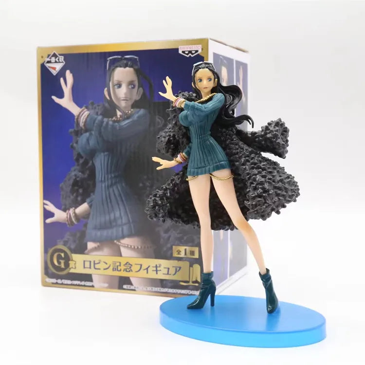 Hot 20cm One Piece Toys Rewards 20th Anniversary Nico Robin Model Ornaments Anime Statue Decoration Pvc Action Dolls Xmas Gifts