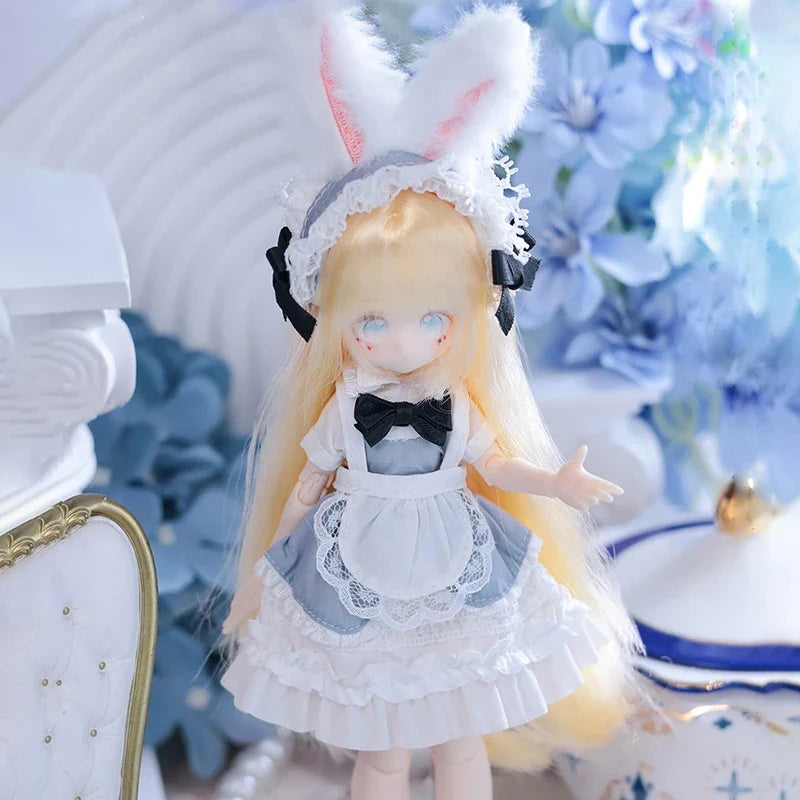 1/8 Mjd Movable Doll Girl Body Series 21cm Trendy Anime Figurines Collectable Girlheart Toys Ornaments Gift