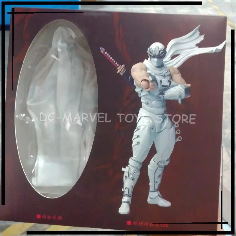 In Stock AC Factory The First Batch Ryu White Version Hayabusa Kaiyodo Revoltech Amazing Yamaguchi Ryu Hayabusa Figure Toy