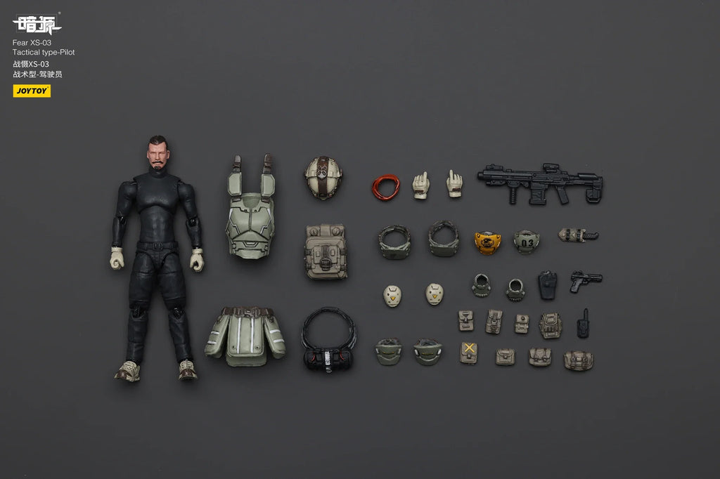JOYTOY Dark Source 1/25 Scale Fear XS-03 Tactical Type-Pilot XS-02 Assault Type XS-01 Night Raid Type Action Figure Model Toys