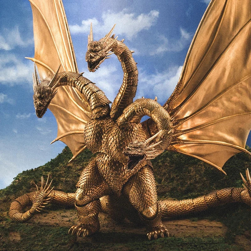 HIYA Exquisite Basic Series Godzilla vs King ghidorah 1991 King ghidorah Action Figures,collection Gift for Adult