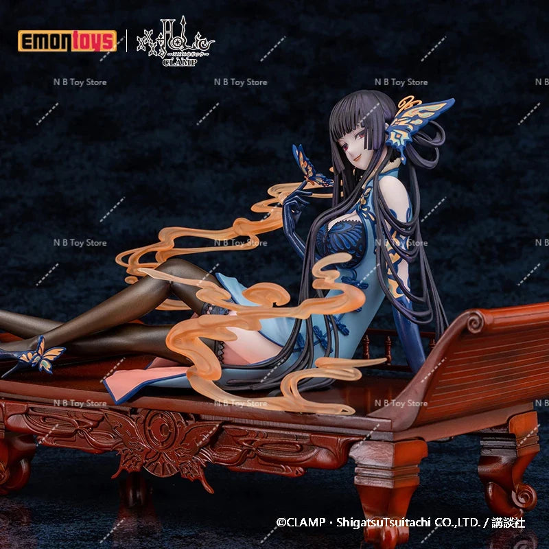 Emontys-Statua of Ichihara Yuuko XXXHOLIC Anime Figure Model Chinese Series Version of Dress Action Toys 16cm Original in Stock