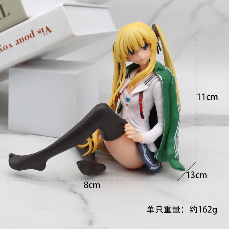 New Doll Model How To Raise A Boring Girlfriend Anime Girl Figure Eriri Spencer Sawamura Sitting Posture Car Decoration Toy Gift