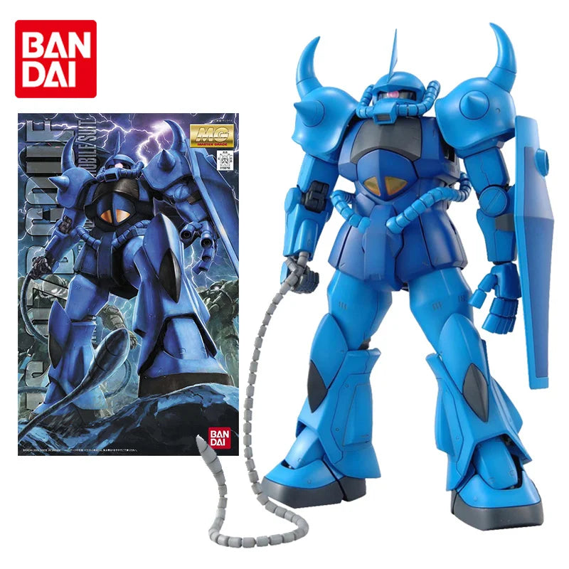 Bandai Genuine Gundam Model Kit Anime Figure MG 1/100 MS-07B Gouf 2.0 Collection Gunpla Anime Action Figure Toys for Children