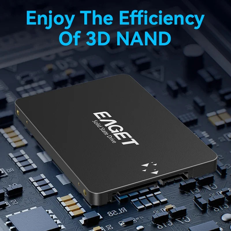 EAGET S205 2.5 Inch SATA III Internal SSD Solid State Drive 128GB 256GB 512GB 1TB for Laptop Desktop PC