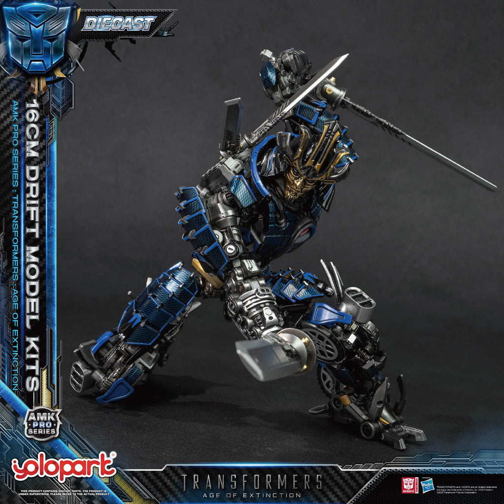 New 2025 Yolopark Amk Pro Series Transformers Age Of Extinction Drift Alloy Collect Commemorate Model Action Figure Toys Gifts