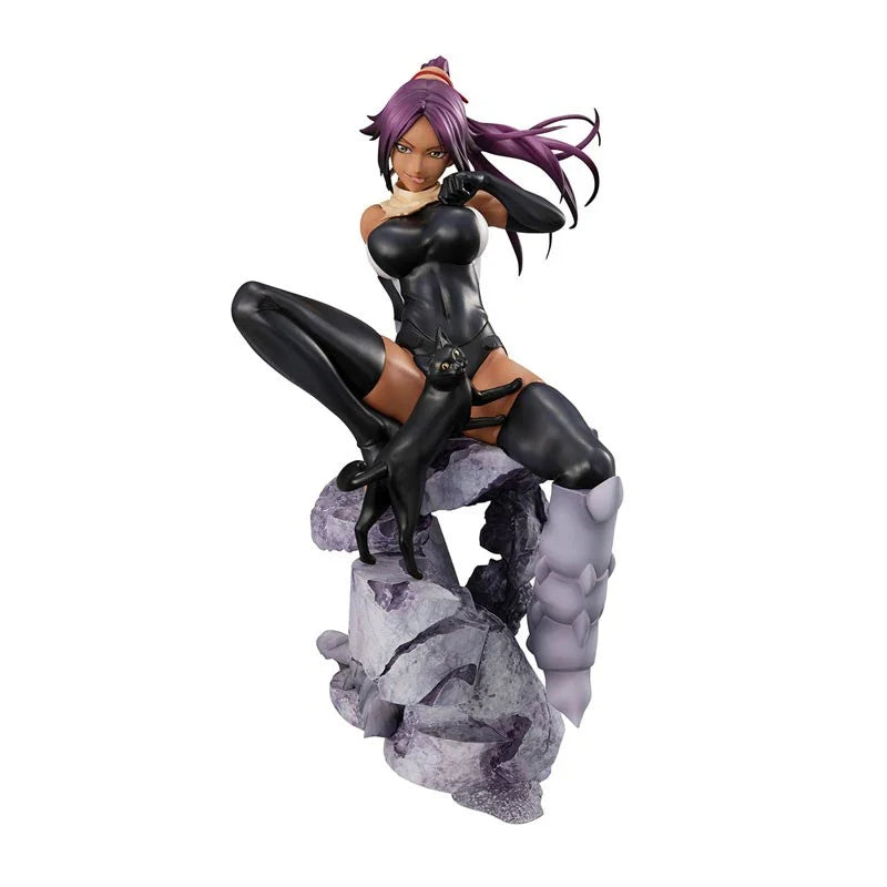 MegaHouse GEM Original:BLEACH Shihouin Yoruichi 20cm PVC Action Figure Anime Figure Model Toys Figure Collection Doll Gift