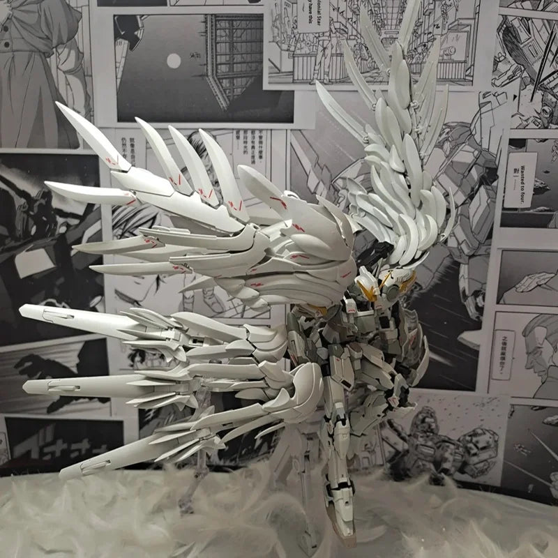 Daban 8827 MG 1/100 Snow White Prelude Customizable Action Figure Wings Assembly Model Kit XXXG-00YSW Plastic Toy for Collectors