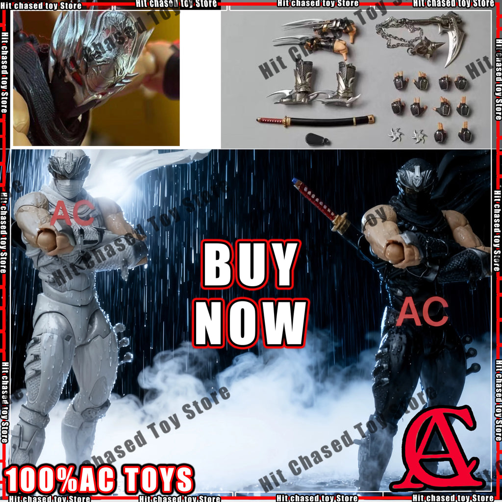 Hot Ryu Hayabusa Ac Factory Toys Action Figure Ninja Gaiden Kaiyodo Revoltech Yamaguchi Figurine Model Ko Statue Kids Gifts Toys