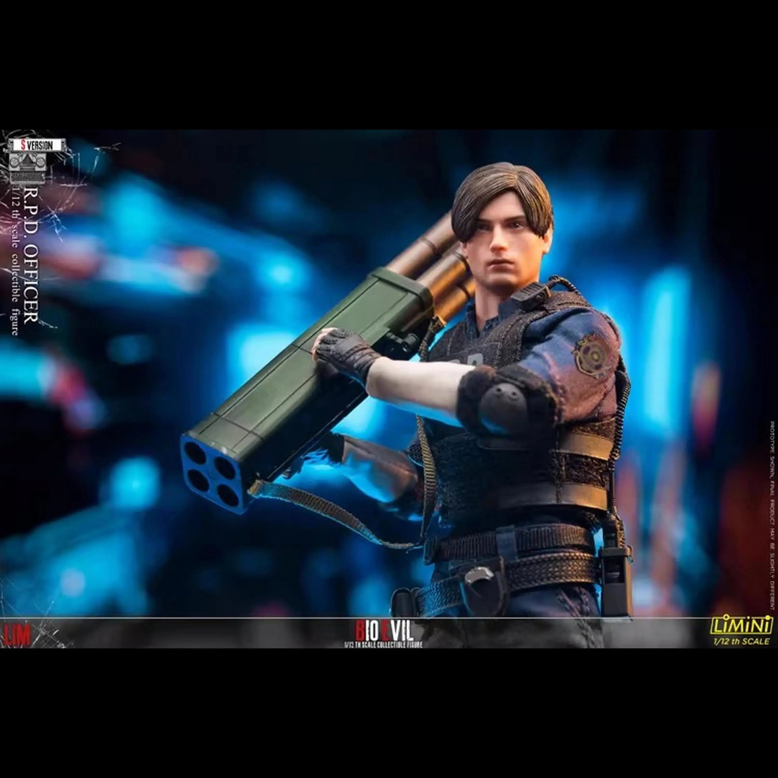 New Genuine Limtoys Resident Evil Leon Rpd Officer 1/12 Scale Action Figures For Collectors In Stock