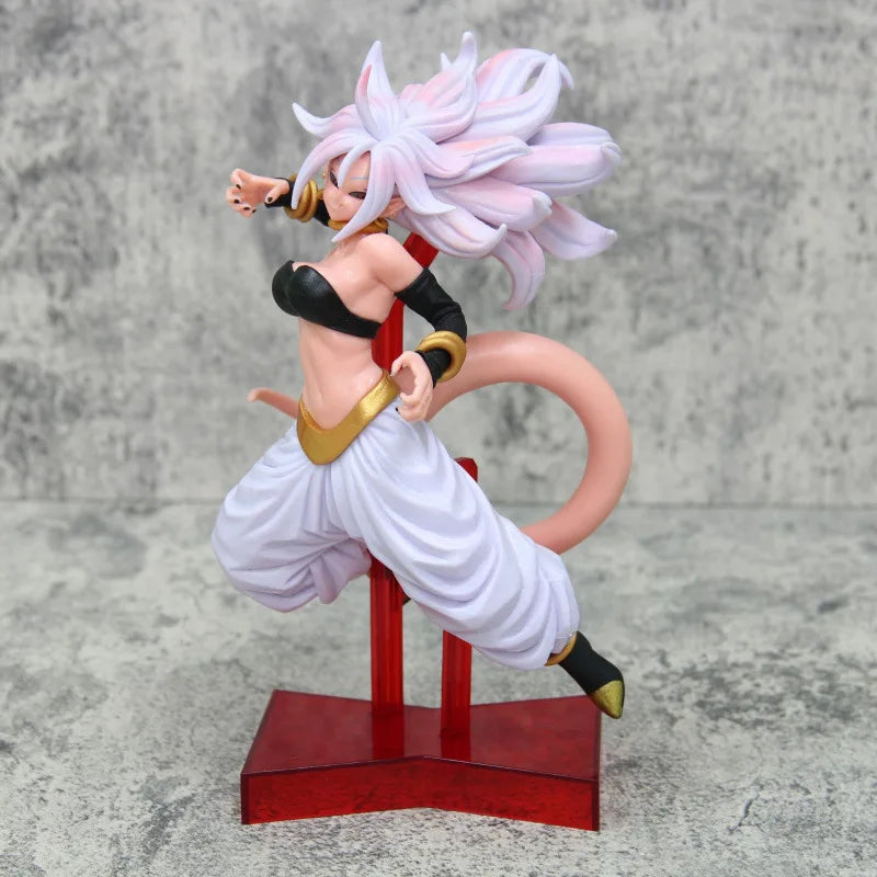 21cm Anime Dragon Ball Figure Android 21 Standing Fighting Pose PVC Action Figure Collection Model Toys Gifts