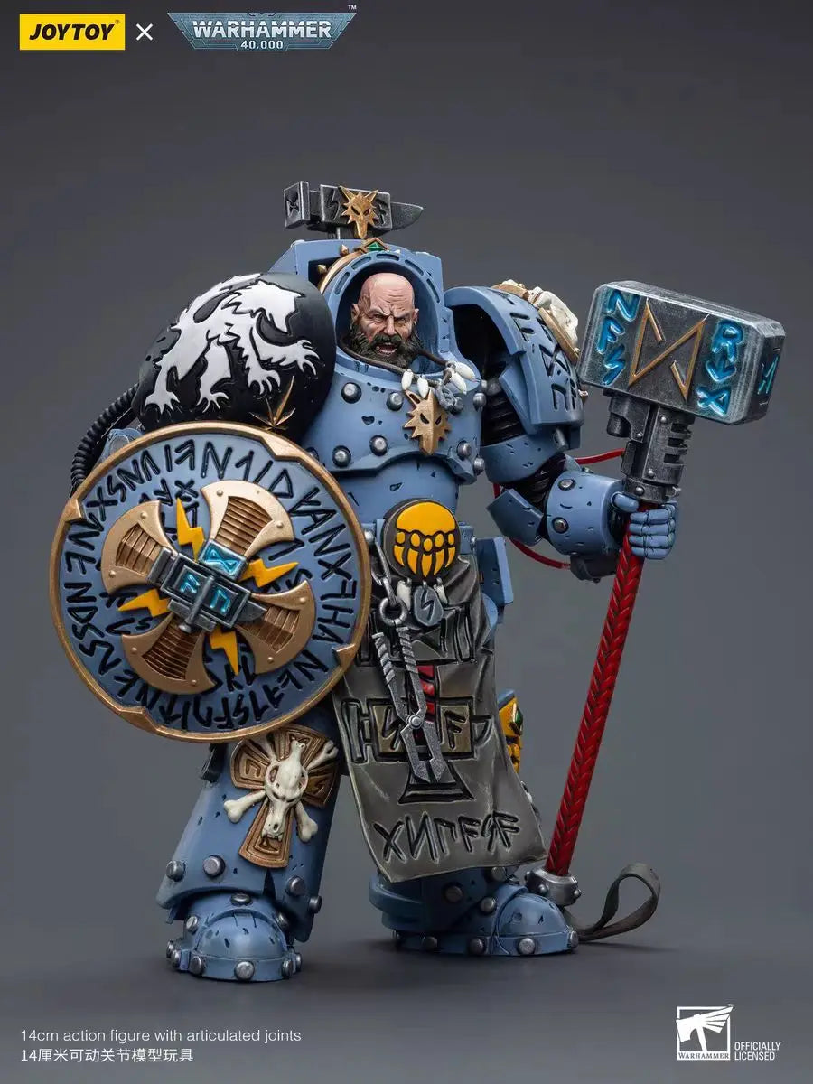 【In Stock】JOYTOY Warhammer 40K Space Wolves Arjac Rockfist 1/18 Action Figures Models Toys Collection