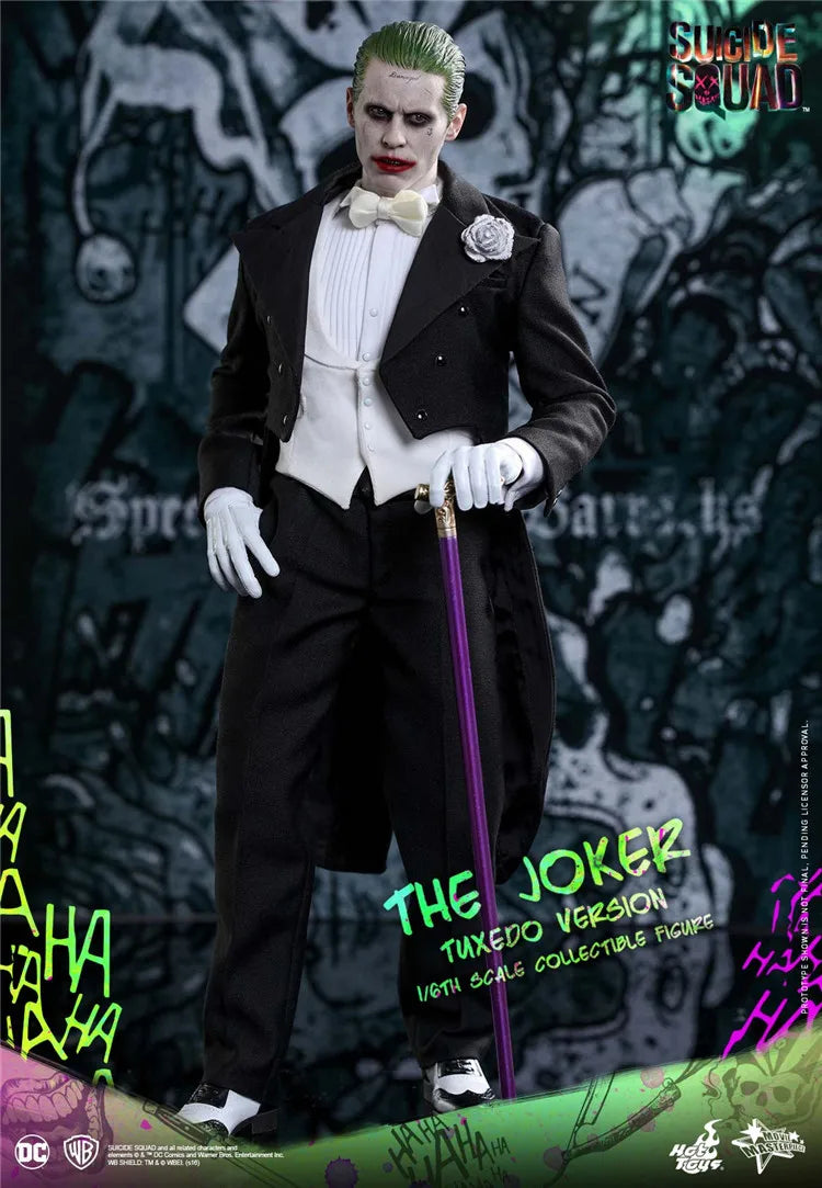 HOTTOYS HT 1/6 MMS395 DC Comics Role Male Soldier Jared Leto Suicide Squad Tuxedo Version Joker Full Set 12in Action Figure Body