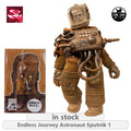 DAMTOYS 1:12 Kohlefabrik Black Dog Serie Quiet Sir/Endless Journey Astronaut Sputnik 1 Actionfigur Modell Spielzeug Bewegliches Modell