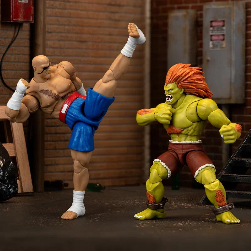 JADA Toys Action Figure Street Fighter Deluxe Vega Sagat Blanka Collector Figure