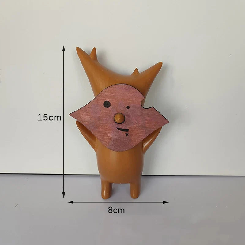1 pcs Wood Statue Decoration Resin handwork Statue Koroks Family Game Lovers Zelda Breath of The Wild