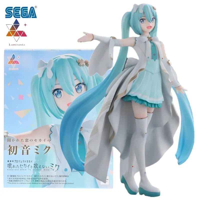 SEGA Luminasta Project Sekai: The World That Has Crumbled And Miku Who Cannot Sing Hatsune Miku PVC 20CM Anime Figure Model Toy