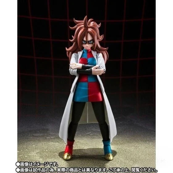 New in Stock Bandai SHF SH Figuarts  Android 21 Lab Coat No.21 Figure Model Collection Toy Gift Collectible Model Decoration