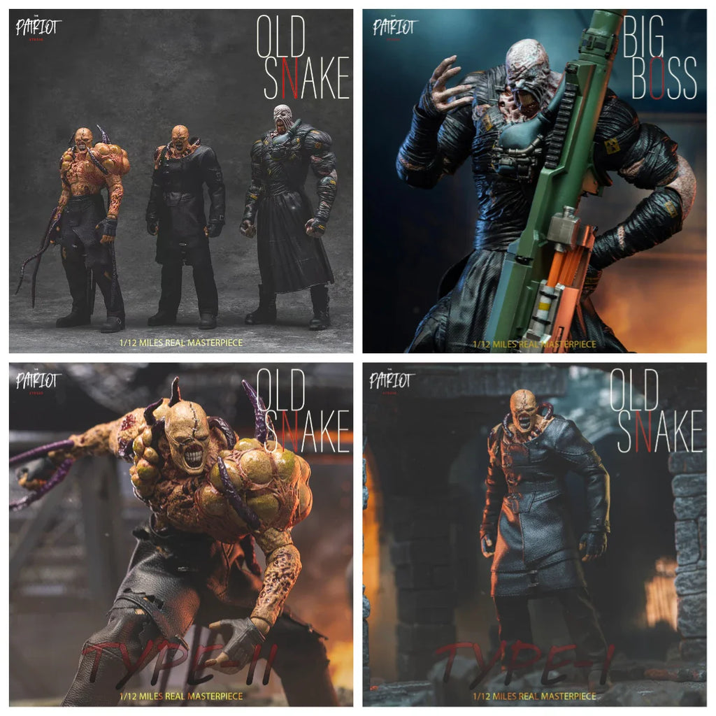Patriot Studio 1/12 scale Zombie Nemesis BIG BOSS Licker Action Figures Toy Gift Collection